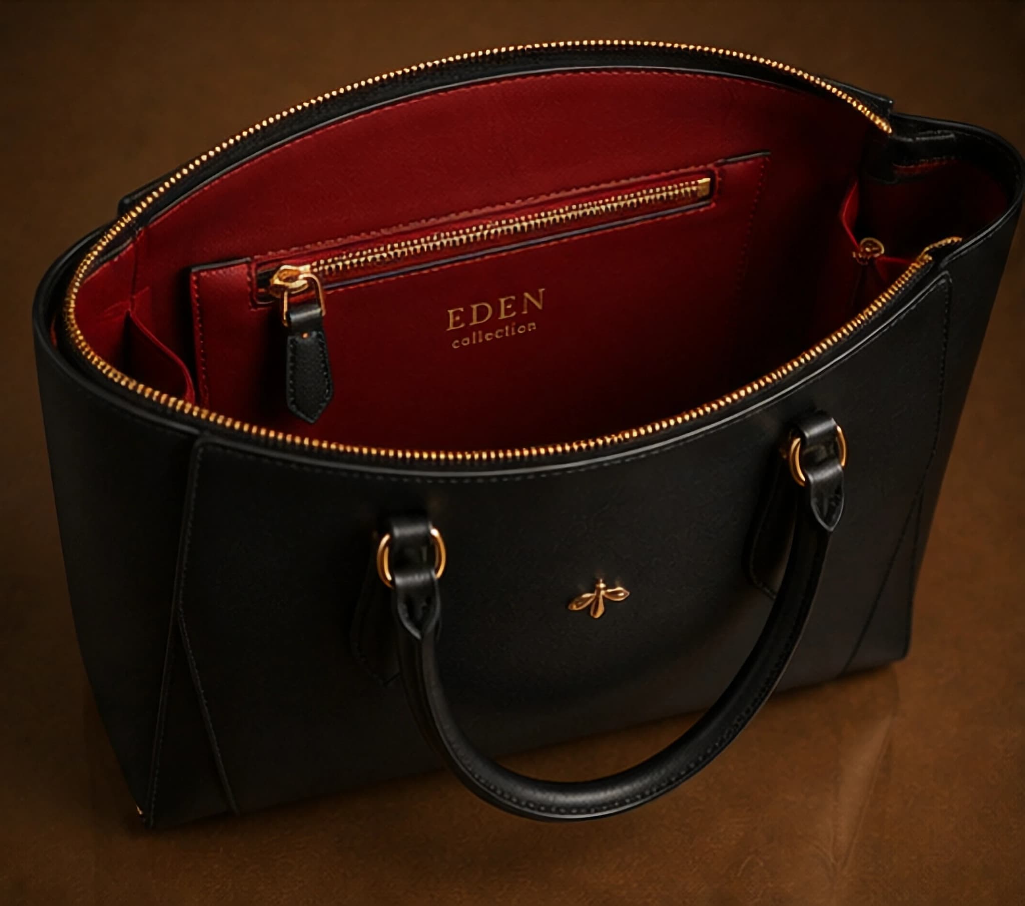 Tote Eden Collection aperta, materia vegetale d’arancia
